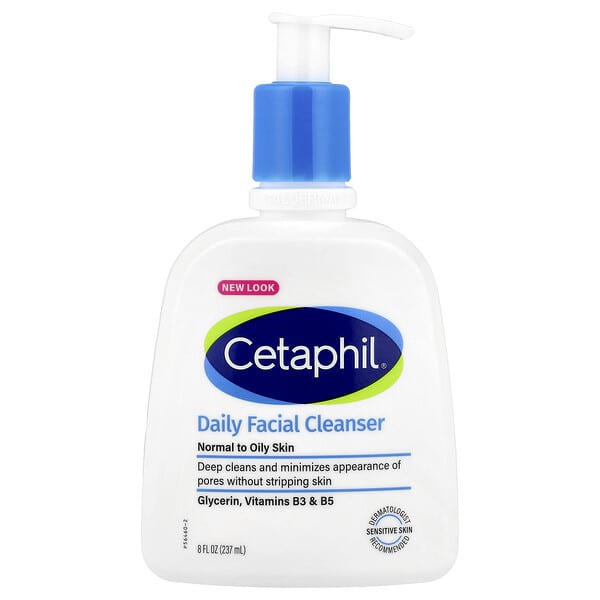 Cetaphil, Daily Facial Cleanser, Normal to Oily Skin, 8 fl oz (237 ml)