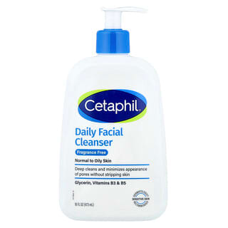 Cetaphil, Daily Facial Cleanser, Fragrance Free, 16 ფლ უნცია (473 მლ)