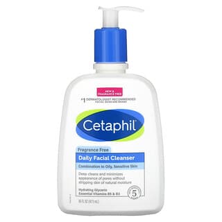 Cetaphil, Nettoyant quotidien pour le visage, Sans parfum, 473 ml