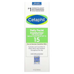 Cetaphil, Humectante facial de día, FPS 15, 118 ml (4 oz. líq.)