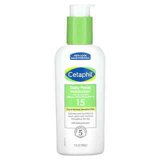 Cetaphil, Hidratante facial de uso diário, FPS 15, 118 ml