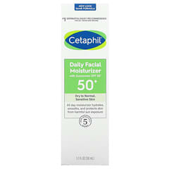 Cetaphil, Humectante facial de uso diario, FPS 50+, 50 ml (1,7 oz. Líq.)