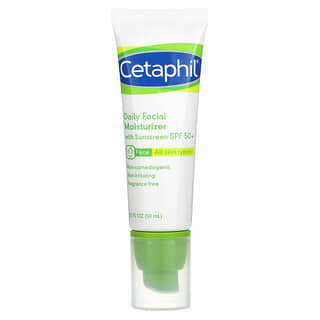 Cetaphil, Soin hydratant visage quotidien, SPF 50+, 50 ml