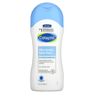 Cetaphil, Ultra suave, sabonete líquido corporal, sem perfume, 500 ml