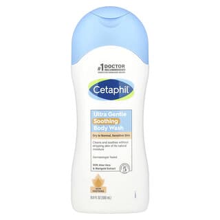 Cetaphil, ウルトラジェントル スージング ボディウォッシュ、500ml（16.9液量オンス）