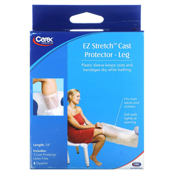 Carex, EZ Stretch, Cast Protector, Leg, 1 Cast Protector