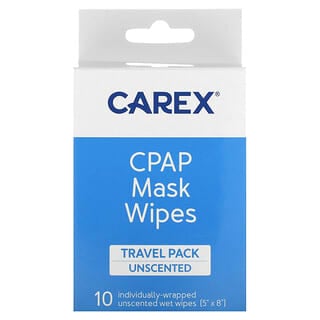 Carex, CPAP Mask Wipe, Travel Pack, Unscented, 10 Wipes