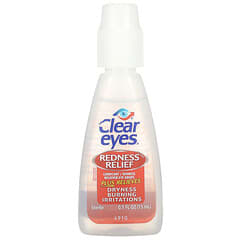 Clear Eyes, Redness Relief, Lubricant/Redness Reliever Eye Drops, 0.5 ...