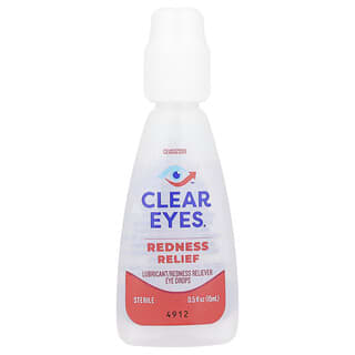 Clear Eyes, Redness Relief, Lubricant/Redness Reliever Eye Drops, 0.5 fl oz (15 ml)