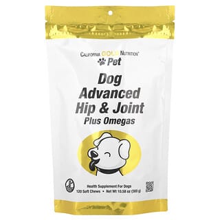 California Gold Nutrition, Pet, Dog Advanced Hip & Joint, 120 Soft Chews