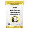 California Gold Nutrition, 宠物，狗狗 Omega 皮毛支持，含 Omega-3，180 片软咀嚼片