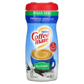 Coffee Mate, 파우더 커피 크리머, 설탕 무함유, 프렌치 바닐라 맛, 289.1g(10.2oz)