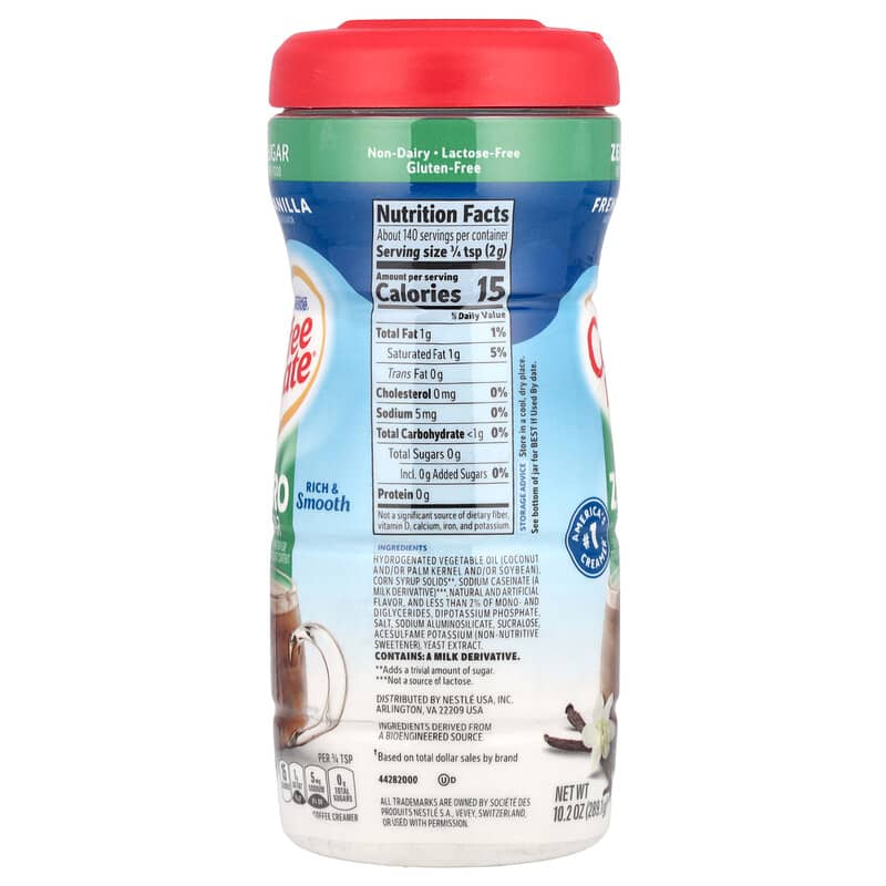 Toz Kahve Kreması, Sıfır Şeker, Fransız Vanilyası, 10,2 oz (289,1 g)