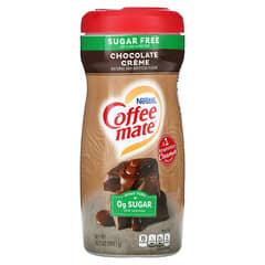 Coffee Mate, Crema para preparar café en polvo, Sin azúcar, Crema de chocolate, 289,1 g (10,2 oz)