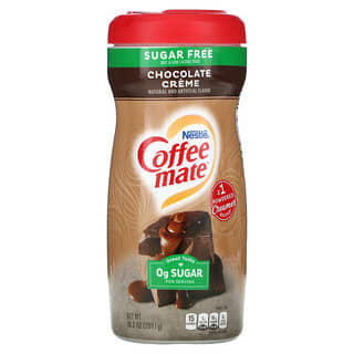 Coffee Mate, مسحوق مبيض قهوة، خالٍ من السكر، كريمة الشيكولاتة، 10.2 أونصة (289.1 جم)