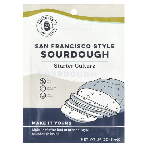 Cultures for Health, 샌프란시스코 스타일 사워도우, 5.4g(0.19oz)