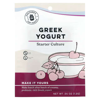 Cultures for Health, Греческий йогурт, 2 пакетика, 1,2 г (0,04 унции)