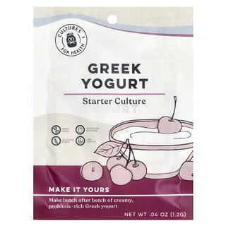 Cultures for Health, Greek Yogurt, Starter Culture , 2 Packets, .04 oz (1.2 g)