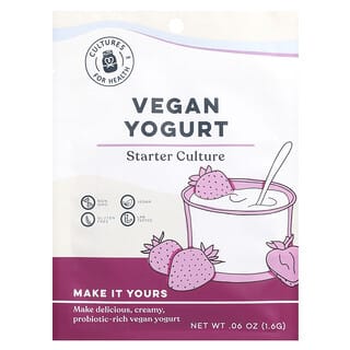 Cultures for Health, Vegan Yogurt, 4 Packets, .06 oz (1.6 g)