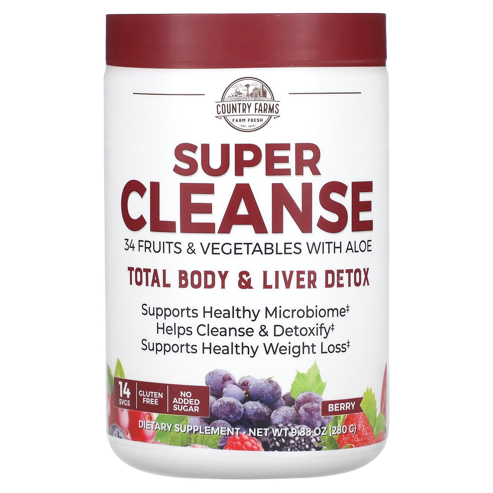 Super Cleanse Berry 9.88 oz 280 g