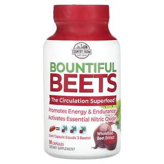 Country Farms, Bountiful Beets, Whole Beet Extract, 90 Capsules