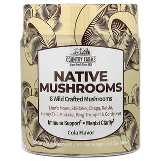 Country Farms, Native Mushrooms，可樂味，60 粒軟糖