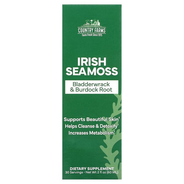 Country Farms, Irish Sea Moss, Bladderwrack & Burdock Root, 2 fl oz (60 ml)