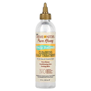 Creme Of Nature, Pure Honey, Scalp Refresh, Cleansing Scalp Treatment, 8 fl oz (236.5 ml)
