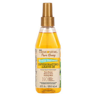 Creme Of Nature, Pure Honey, Invigorating Leave-In, 8 fl oz (236.5 ml)