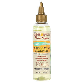 Creme Of Nature, Pure Honey, Scalp Refresh, Invigorating Scalp Oil, 4 fl oz (118 ml)