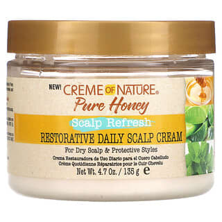 كريم أوف نيتشر‏, Pure Honey, Scalp Refresh, Restorative Daily Scalp Cream, 4.7 oz (135 g)