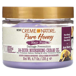 Creme Of Nature, Hair Food,  Damage Prevention 24- Hour Nourishing Cream Oil, 4.7 oz (135 g)