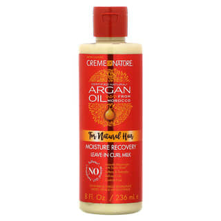 Creme Of Nature, Argan Oil From Morocco, Moisture Recovery Leave-In Curl Milk, For Natural Hair, 8 fl oz (236 ml)
