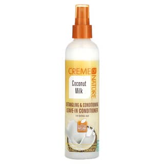 كريم أوف نيتشر‏, Detangling & Conditioning Leave-In Conditioner, Coconut Milk, 8.45 fl oz (250 ml)