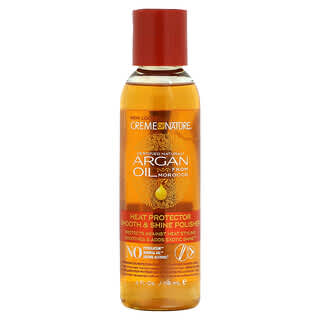 Creme Of Nature, Argan Oil From Morocco, Heat Protector Smooth & Shine Polisher, 4 fl oz (118 ml)