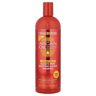 Creme Of Nature, Argan Oil From Morocco, Sulfate Free Moisture & Shine Shampoo, 20 fl oz (591 ml)