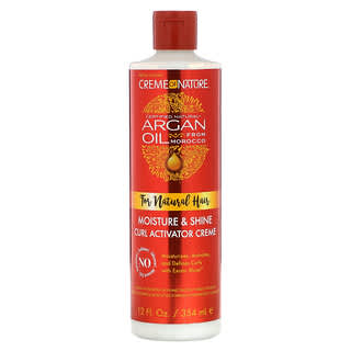 Creme Of Nature, Argan Oil From Morocco, Moisture & Shine Curl Activator Creme, 12 fl oz (354 ml)