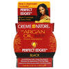 Aceite de argán de Marruecos, Perfect Edges, Gel para el cabello teñido, Negro`` 63,7 g (2,25 oz)