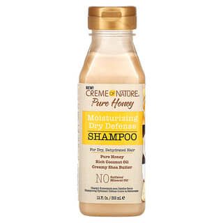 Creme Of Nature, Miel pura, Champú humectante para la defensa en seco, Para cabello seco y deshidratado, 355 ml (12 oz. Líq.)