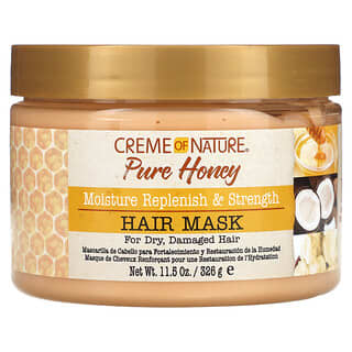Creme Of Nature, 全蜂蜜，補水強韌髮膜，11.5 盎司（326 克）