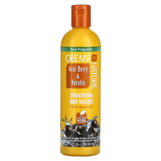 Creme Of Nature, Acai Berry & Keratin, Strengthening Hair Masque, 12 fl oz (354 ml)