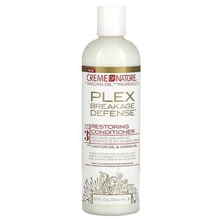 Creme Of Nature, Huile d'argan du Maroc, Plex Breakage Defense, Après-shampooing réparateur, 354 ml