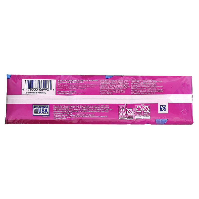 Carefree Body Shape Extra Long Unscented Pantiliners, 93ct 