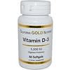 Vitamin D-3, 5,000 IU, 60 Softgels