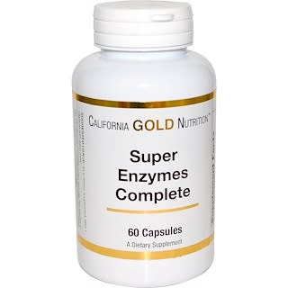 California Gold Nutrition, Super Enzymes Complete, 60 Cápsulas