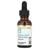 California Gold Nutrition, Folinik Asit, Alkolsüz, 30 ml (1 fl oz)