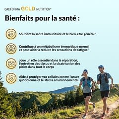 Vitamine C 1000 Mg Gold C - 60 Capsules Végétariennes, Qualité USP, Complément Bien-être