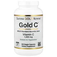 Gold C®（ゴールドC）、USP Grade Vitamin C、1,000mg、ベジカプセル240粒