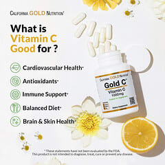California Gold Nutrition, Gold C, витамин C класса USP, 1000 мг, 240 вегетарианских капсул