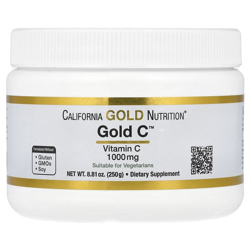 Gold C（ゴールドC）パウダー、ビタミンC、1,000mg、250g（8.81オンス）